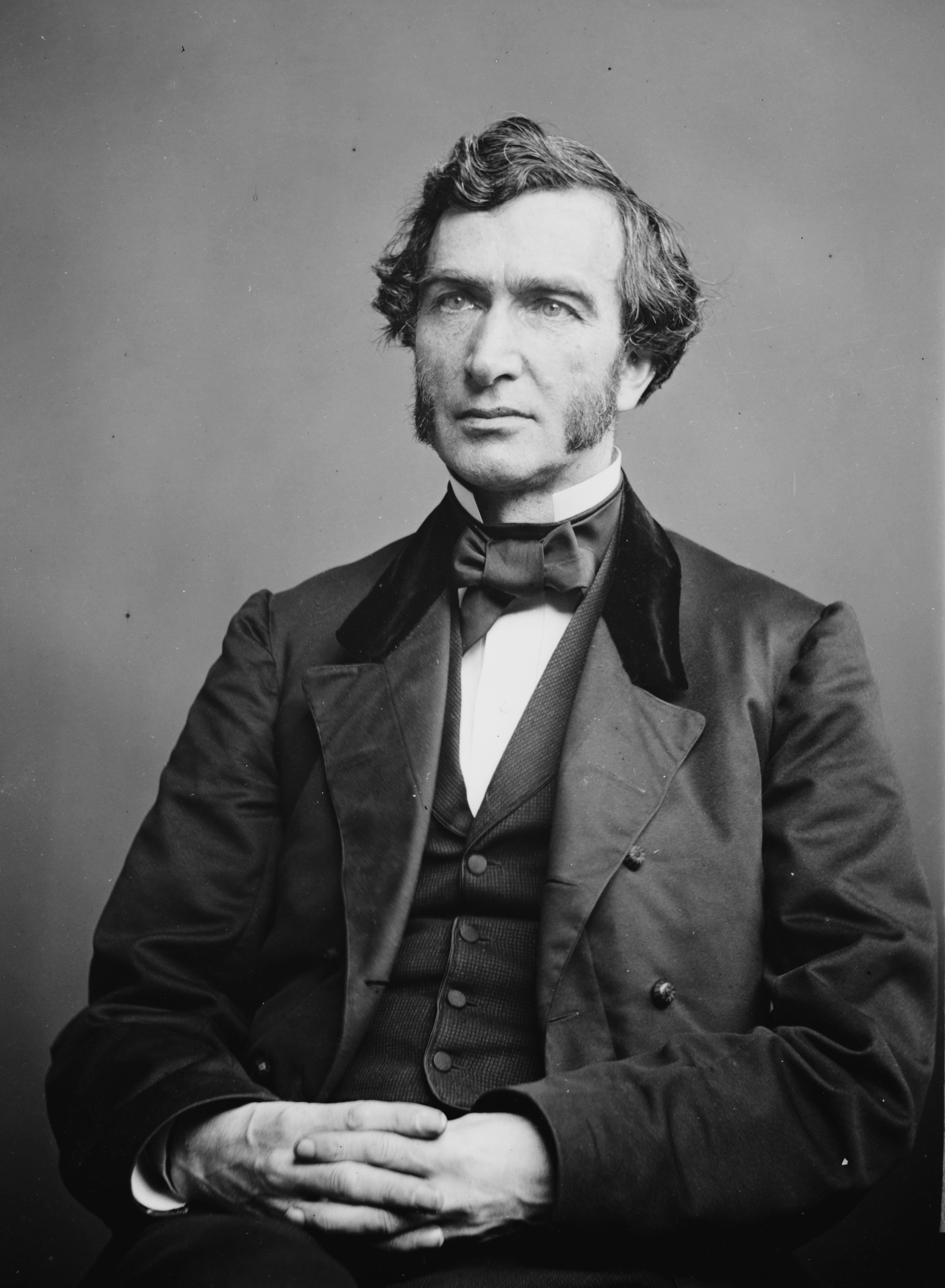 Photograph of Justin Smith Morrill sitting.