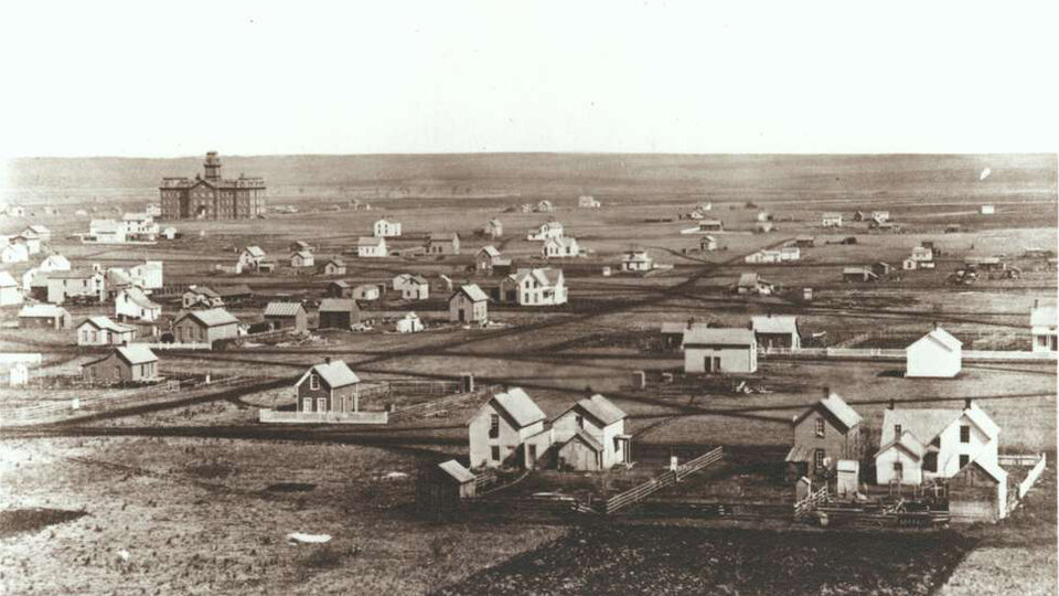 Lincoln Nebraska around the time of the founding of the University of Nebraska-Lincoln