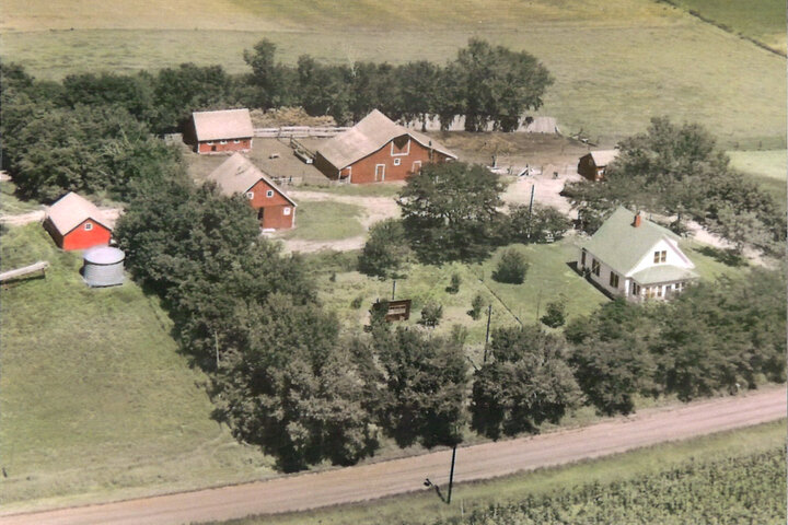 Carlson farm in the 1950s