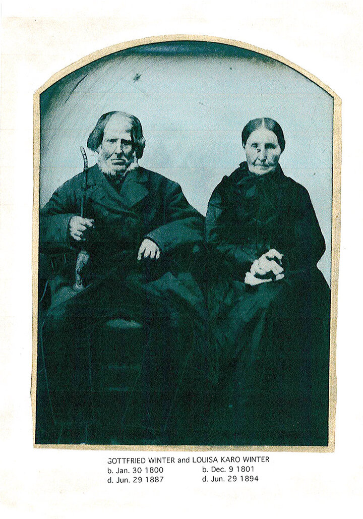 Gottfried and Louisa Karo Winter - 1800s